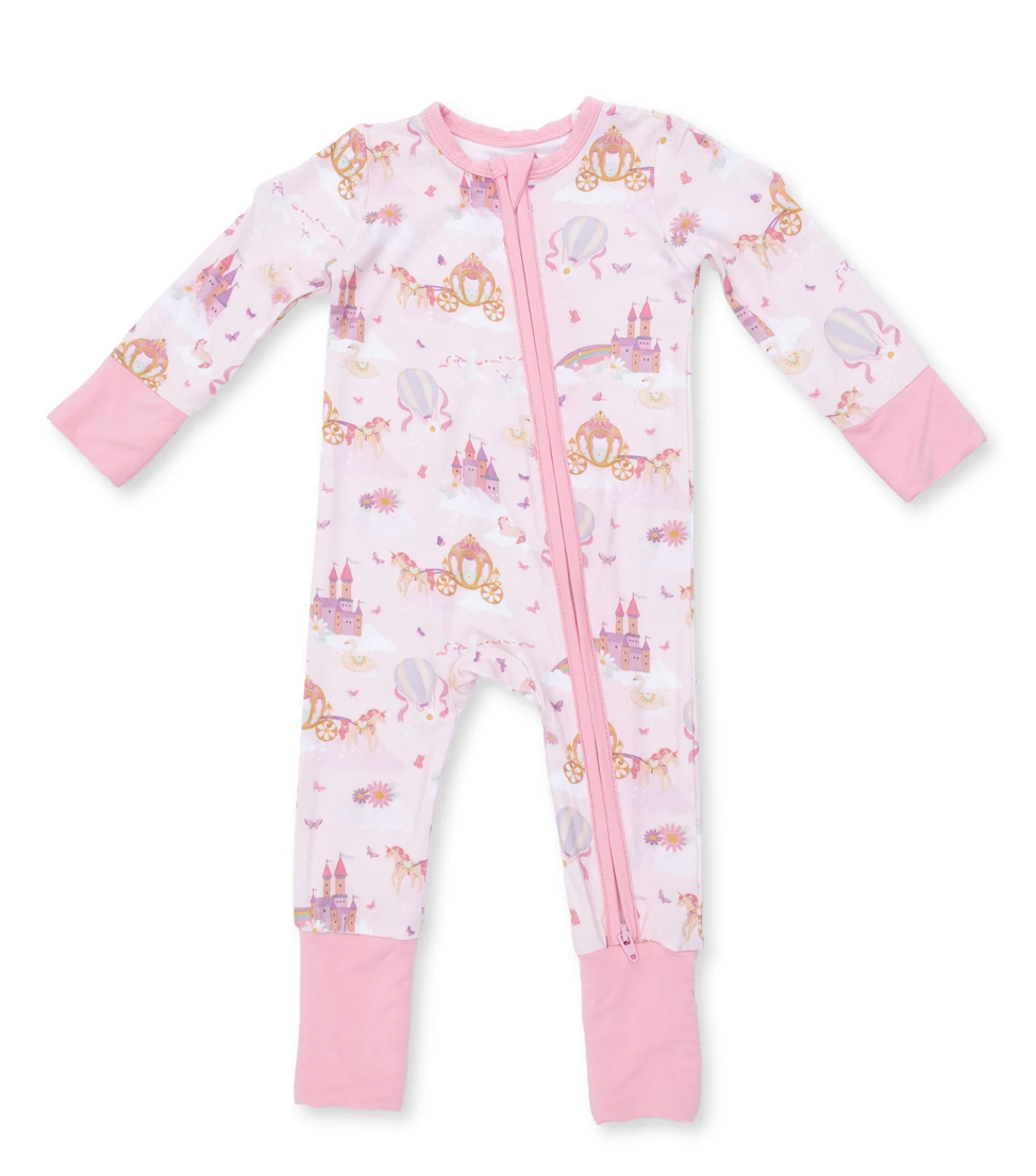 Princess Unicorns and Castles Convertible Romper