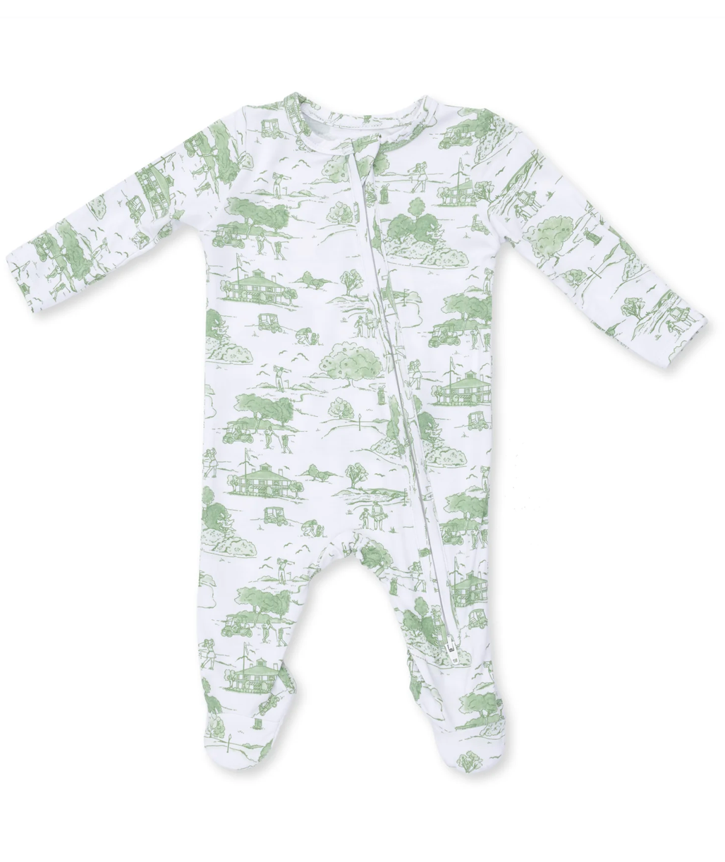 Golf Toile Green Footie