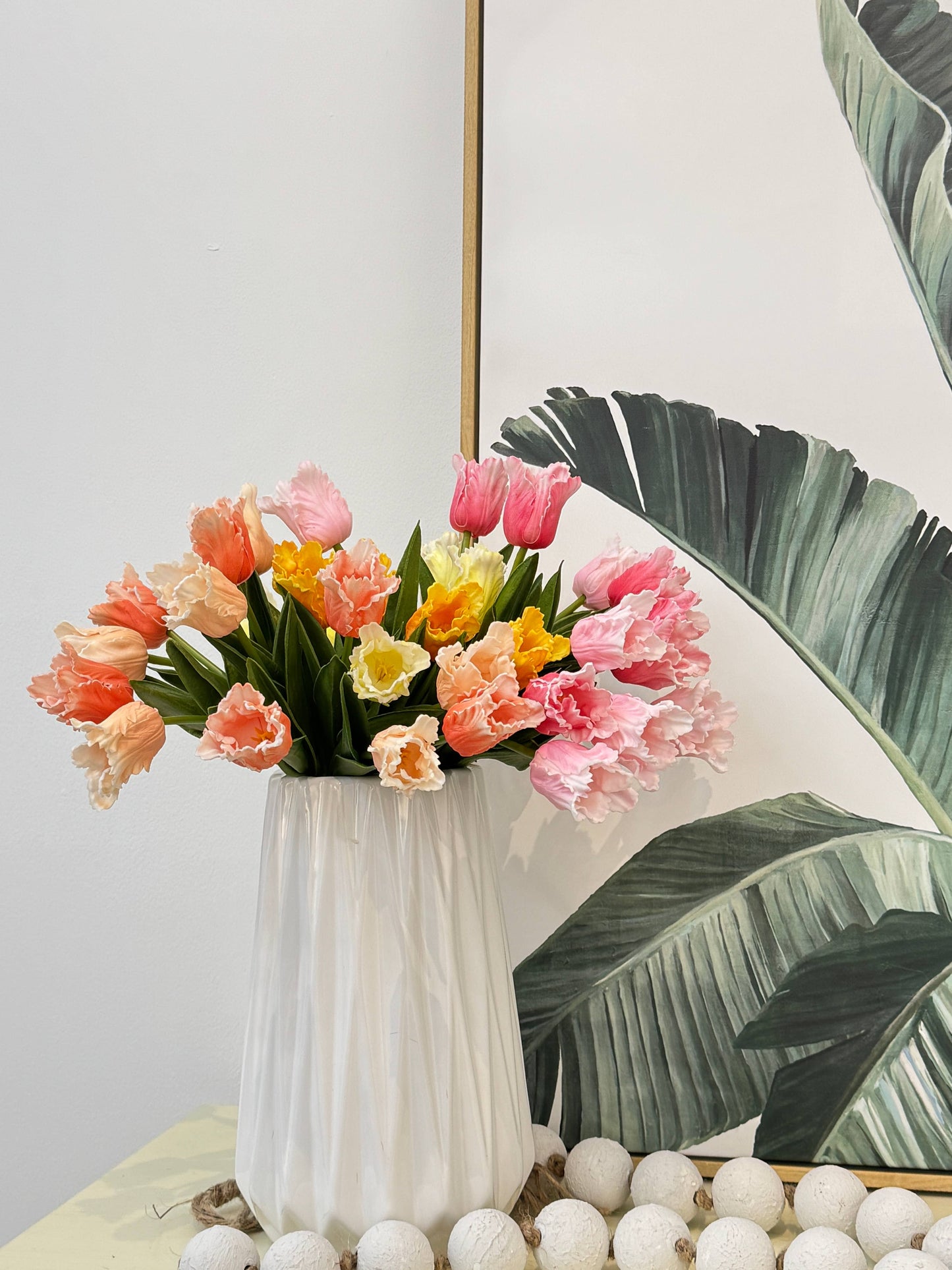 14" Dozen Elegant Colorful Real Touch Parrot Mini Tulip