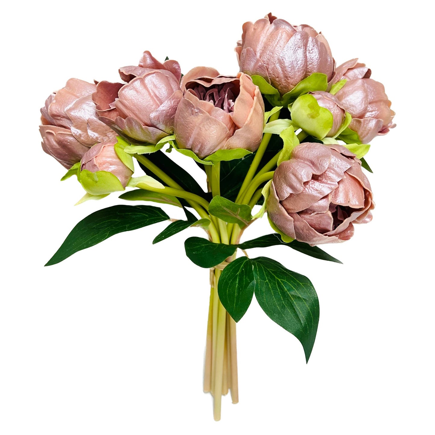 10.5" Real touch artificial Peony bundle-8 Flowers and buds