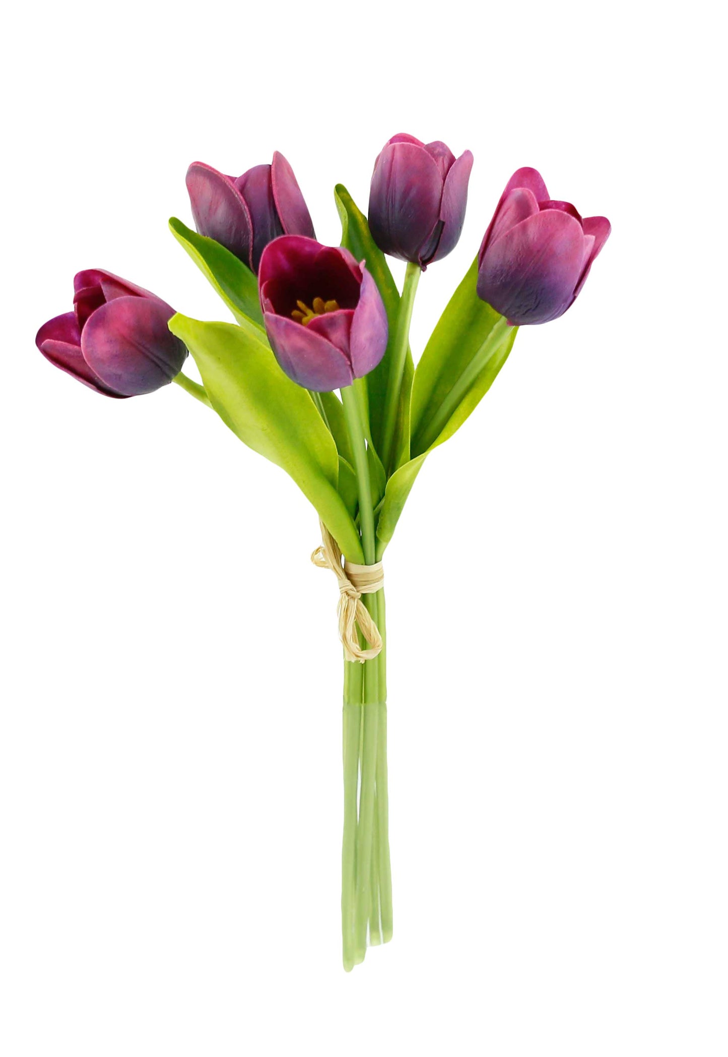 Pack of 5-stems Real Touch medium open tulip