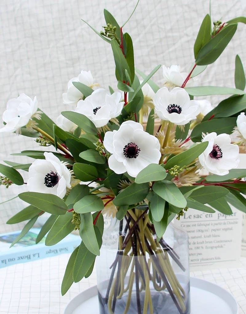 12"Real Touch Anemone-5 Stem