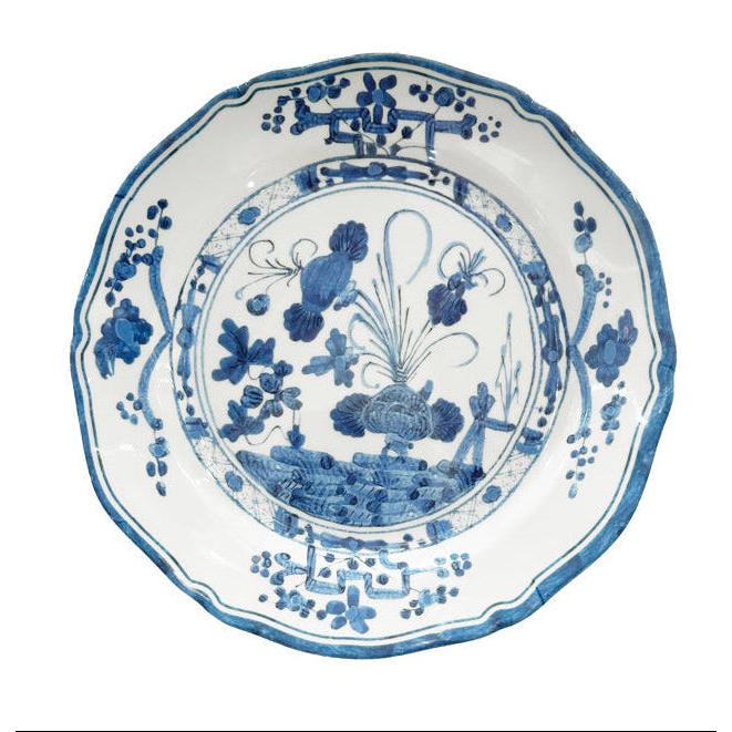 VIDA Faenza 9" Salad Plate | Blue and White