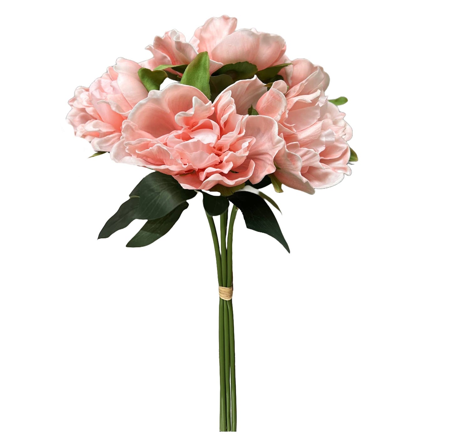 16"-5-stem Bundled-Real Touch Peony Blossom