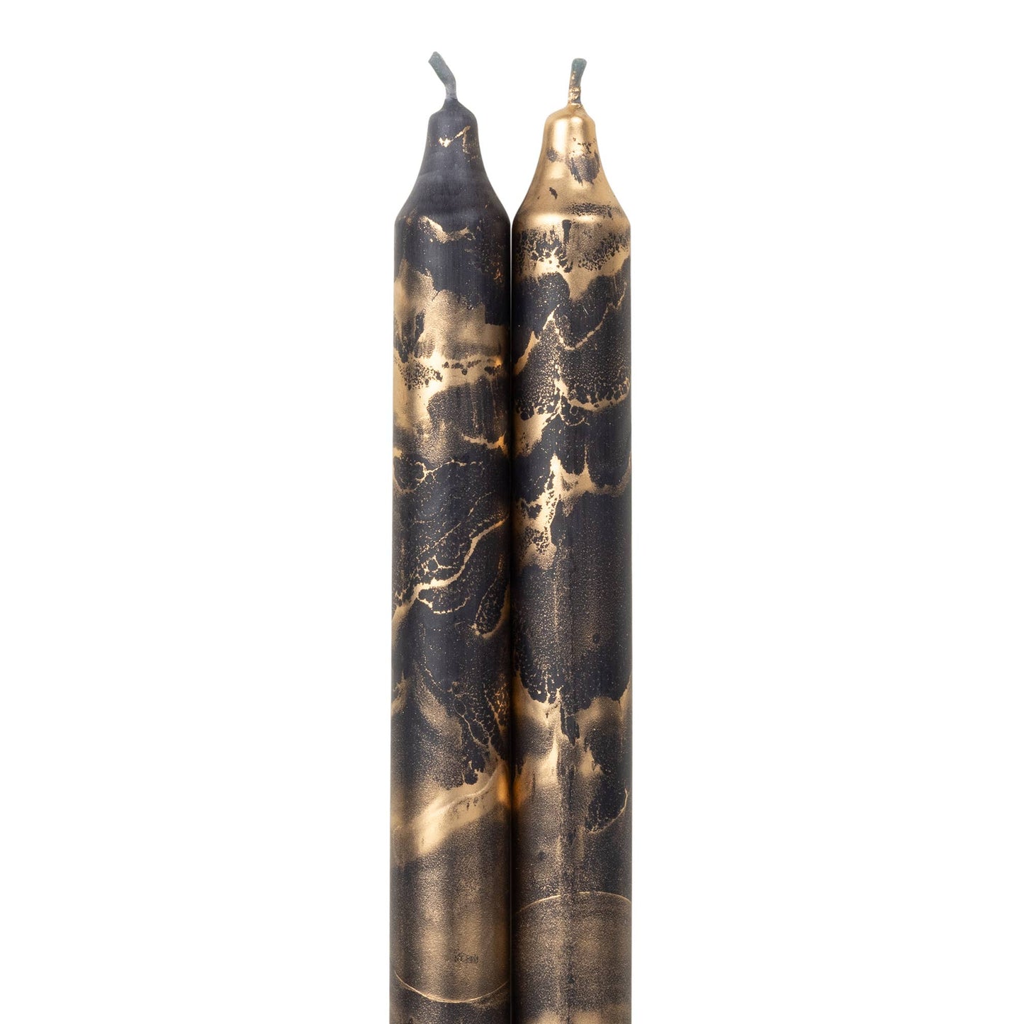 12" Decorative Taper 2pk with Gold