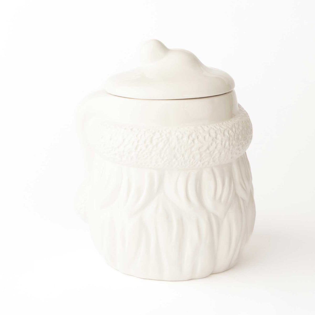 White Santa Cookie Jar