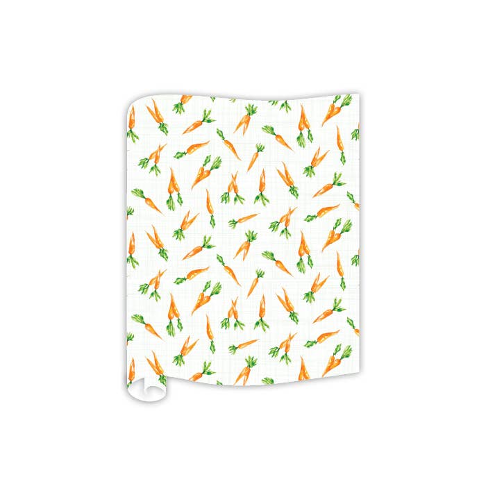 Handpainted Carrots Pattern Table Runner