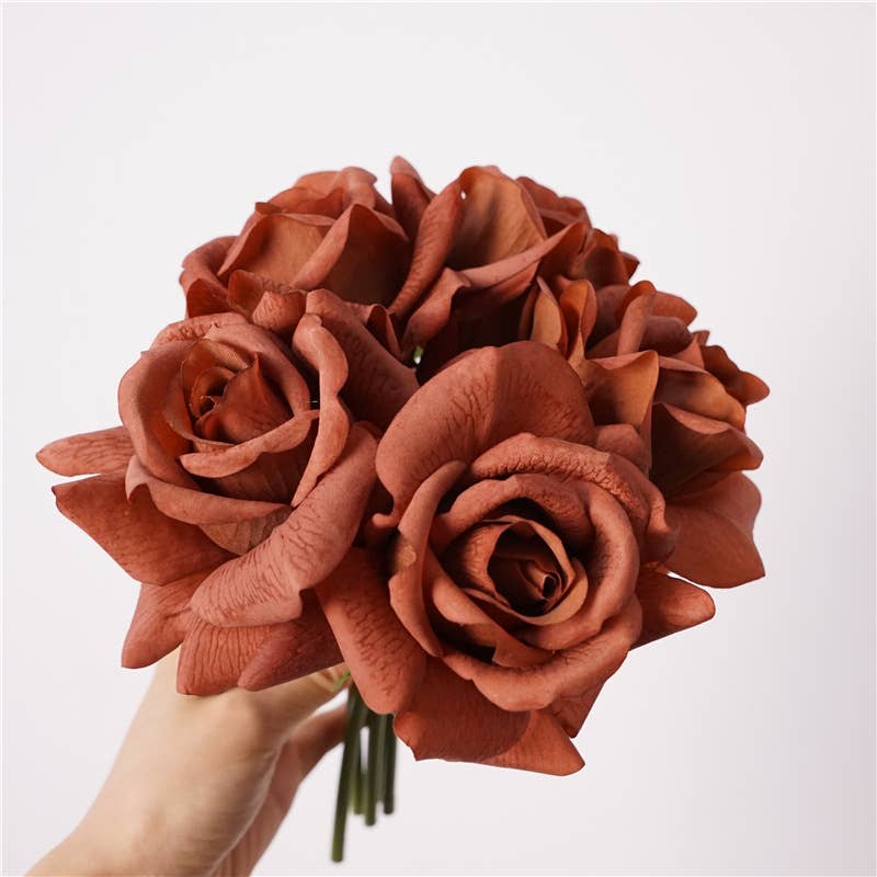 Real Touch Pack of 5 Large bloom Rose