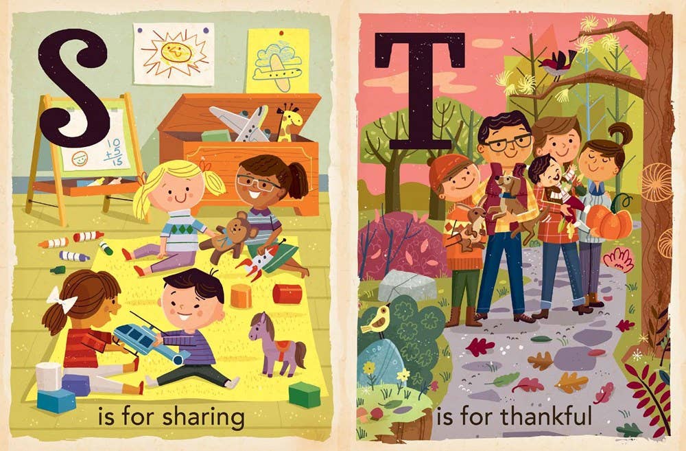 T is for Thankful: Thanksgiving Alphabet board book