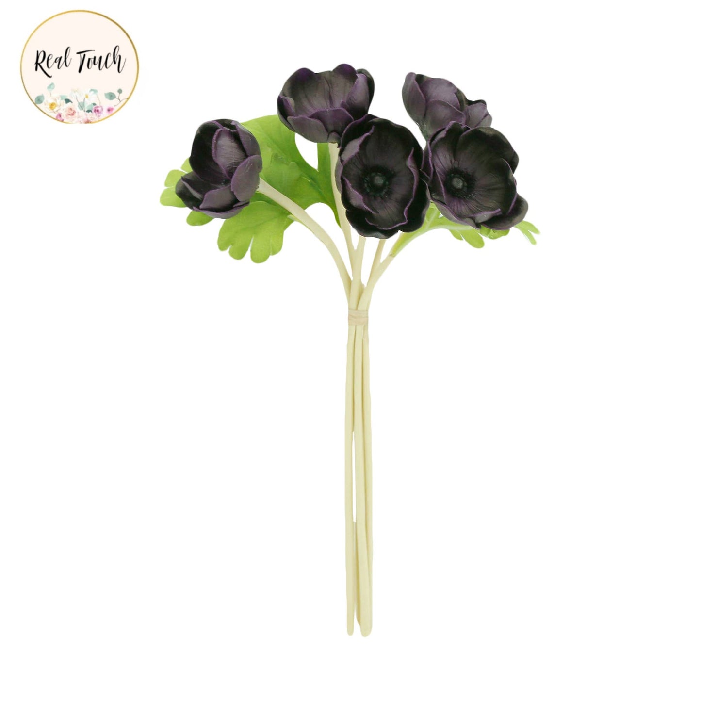 12"Real Touch Anemone-5 Stem