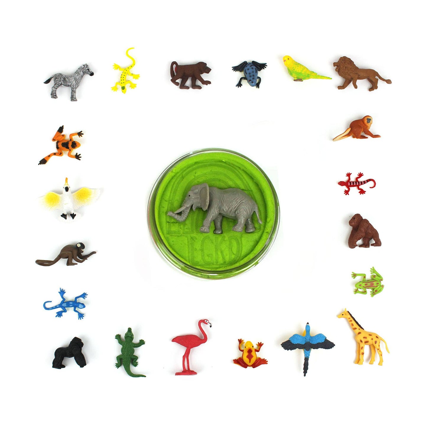 Wild Animal (Watersmellon) Hidden Surprise KidDough - 4 oz