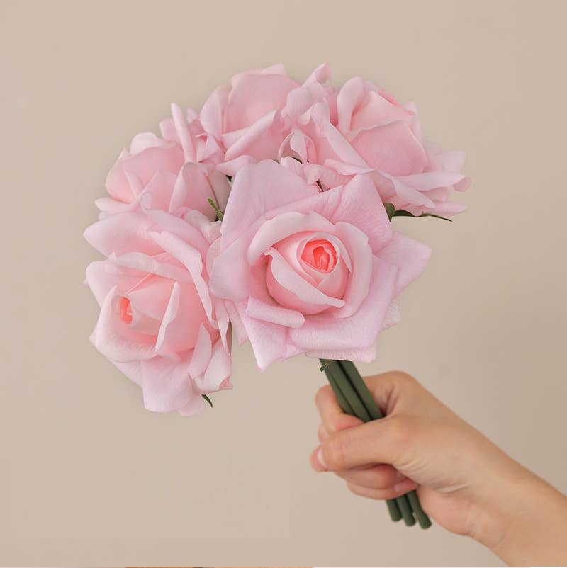 Real Touch Pack of 5 Large bloom Rose