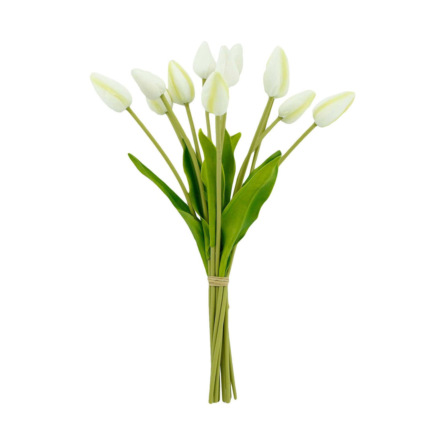 18"One Dozen-Long stem Real Touch Tulip Bud bouquet