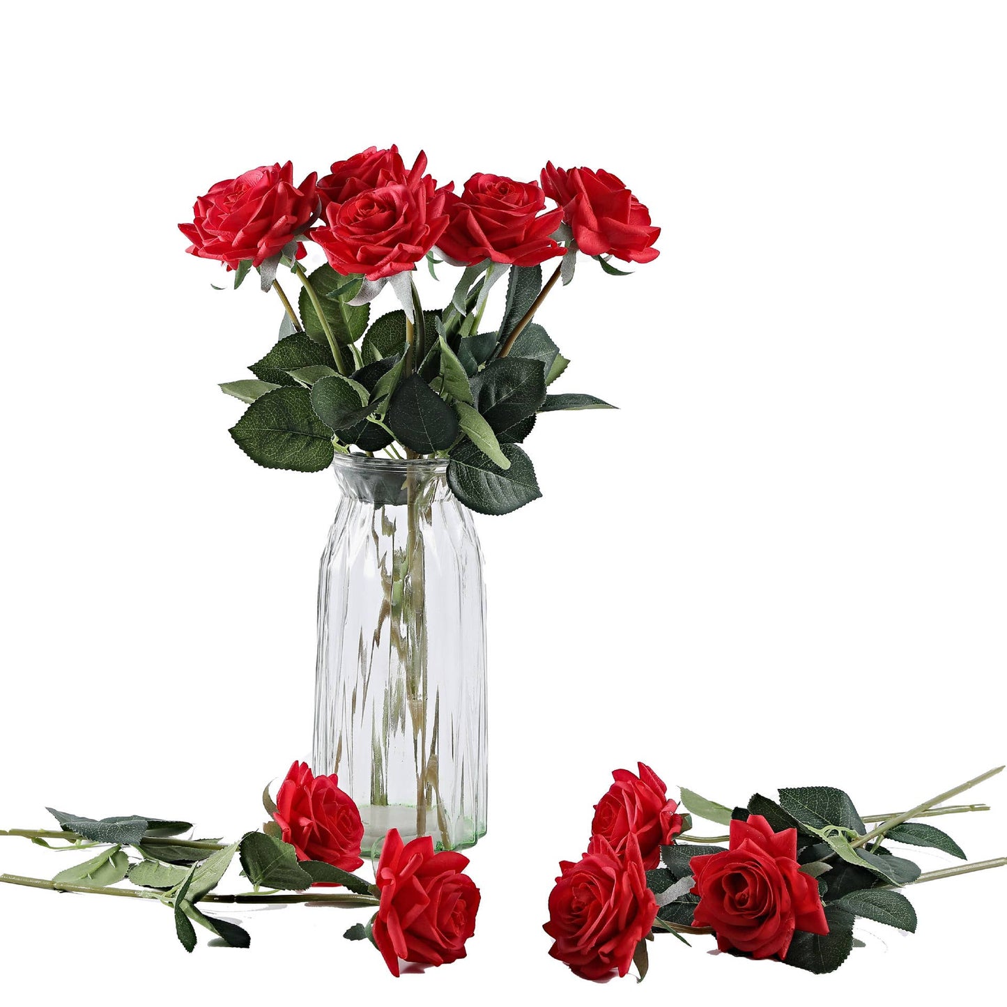 17"Medium bloom rose stem-Moisturized Coating Fresh-Cut Fee