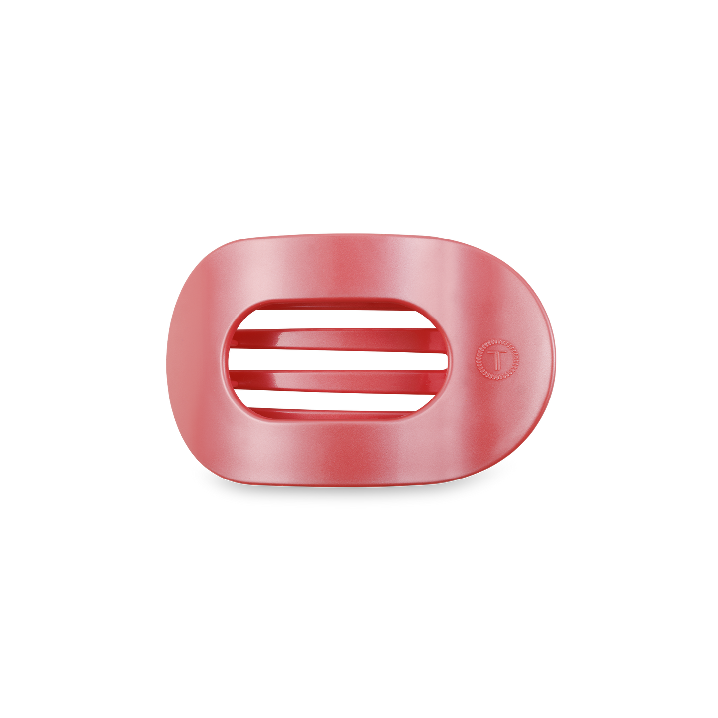 Round Flat Hair Clip | Small | Calming Coral