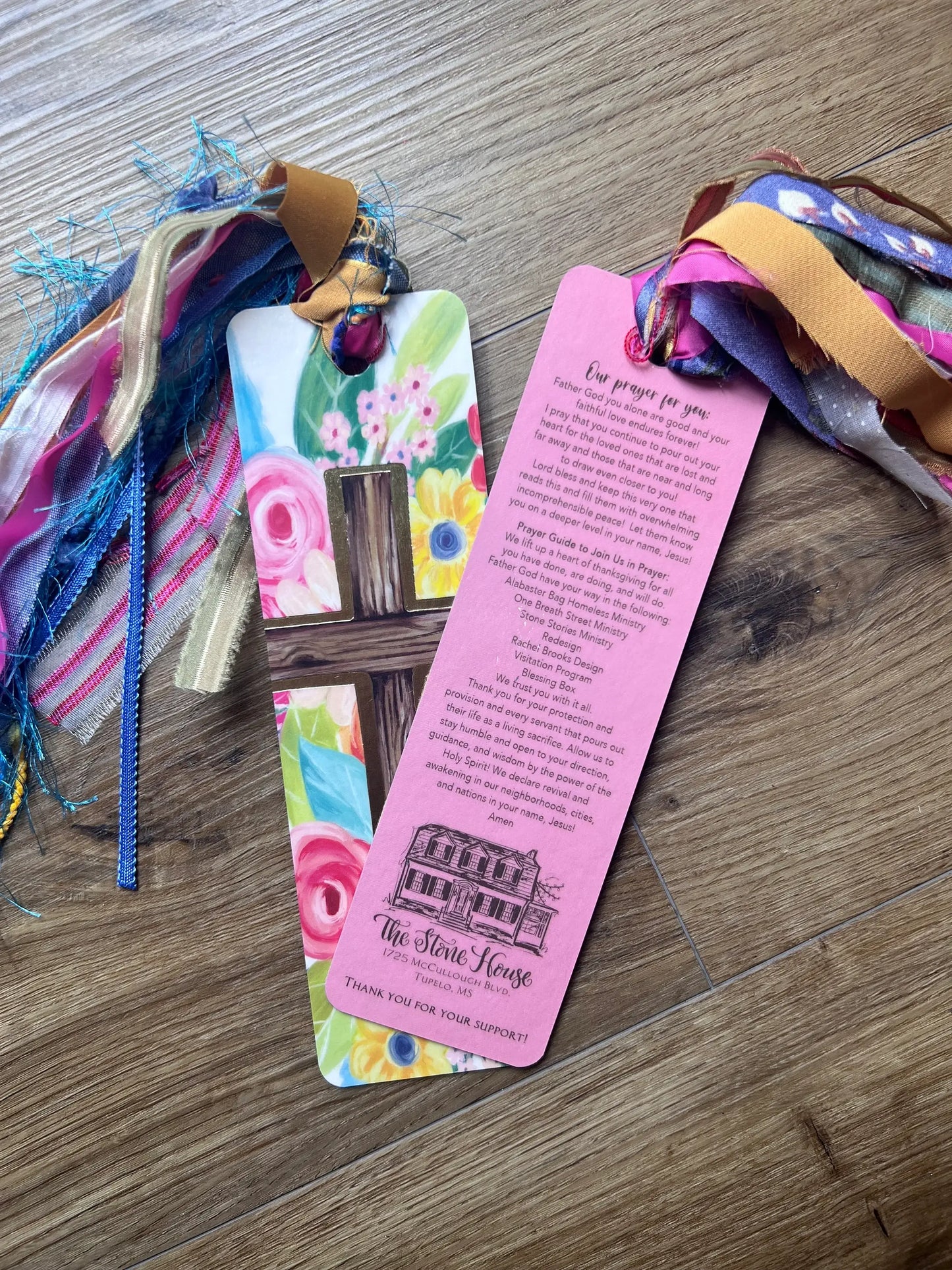 Floral Cross Tassel Bible Bookmark