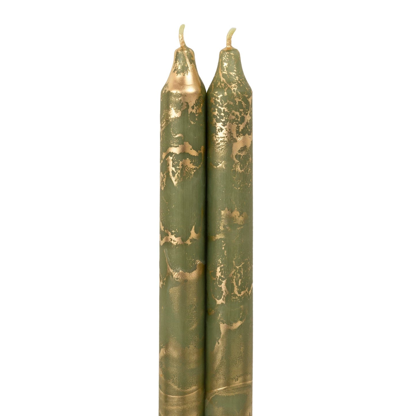 12" Decorative Taper 2pk with Gold