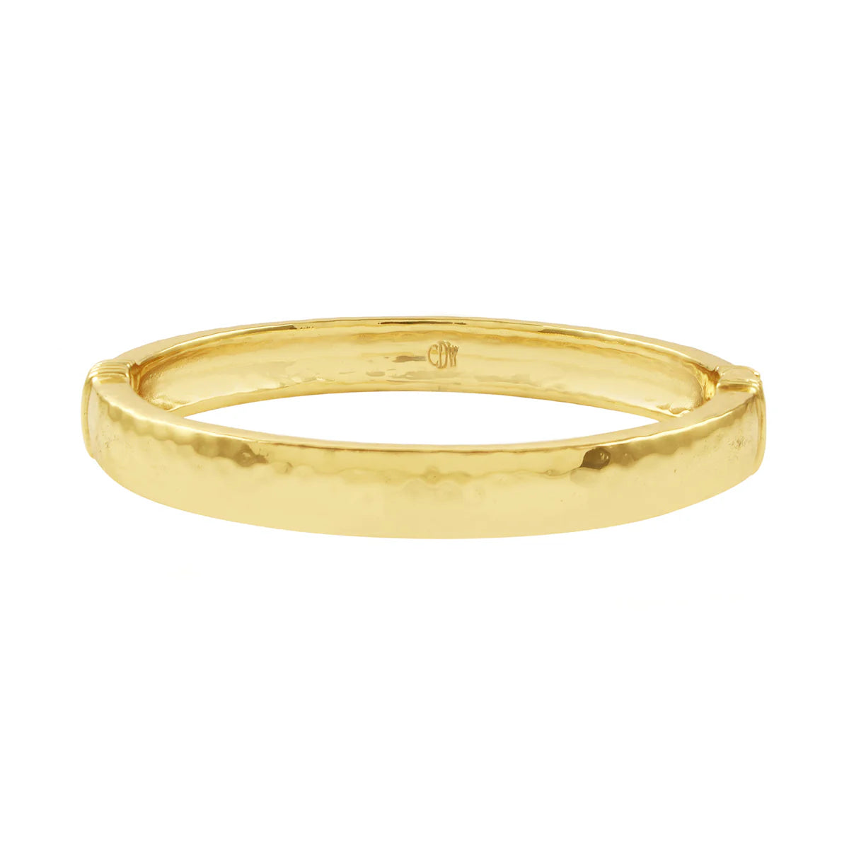 Cleopatra Oval Hinge Bangle - Gold