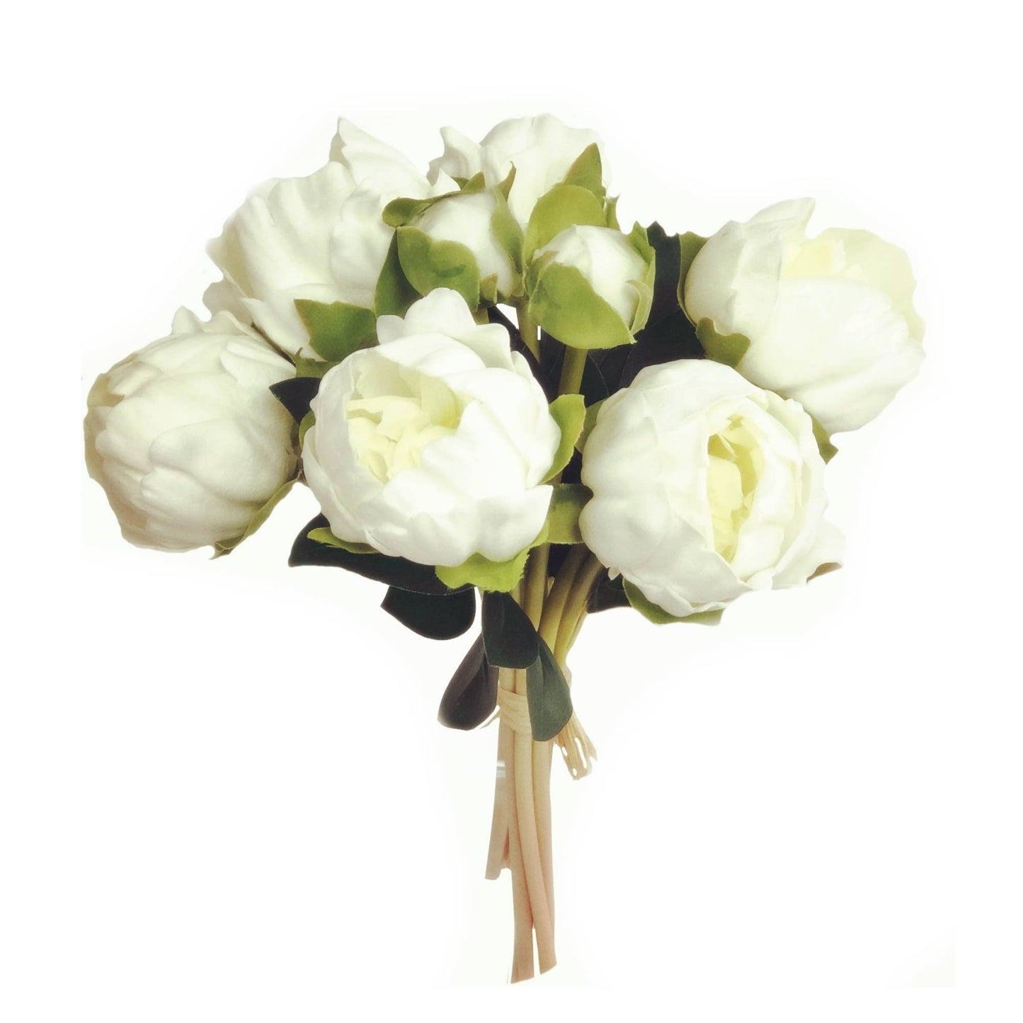 10.5" Real touch artificial Peony bundle-8 Flowers and buds