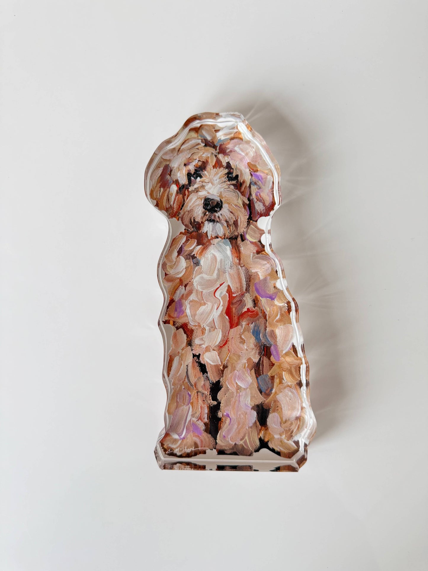 Goldendoodle Classic Acrylic Block