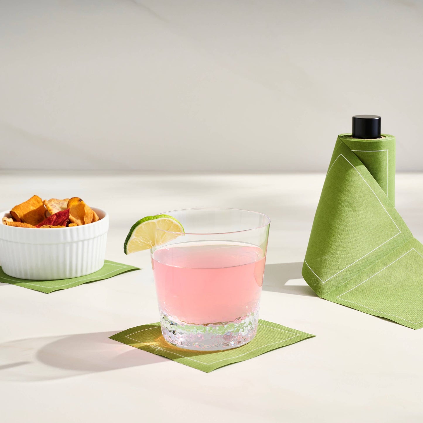 Exclusive Cocktail Napkin Stand in Matte Black