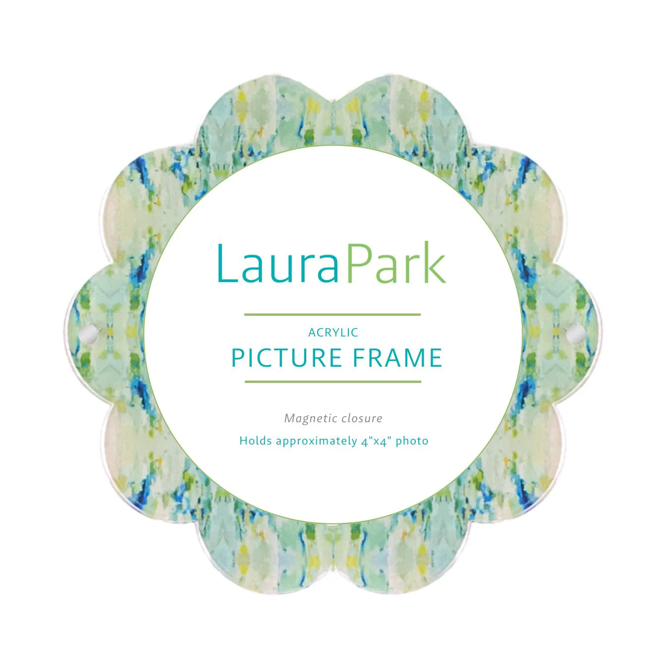Wintergreen Acrylic Round Picture Frame