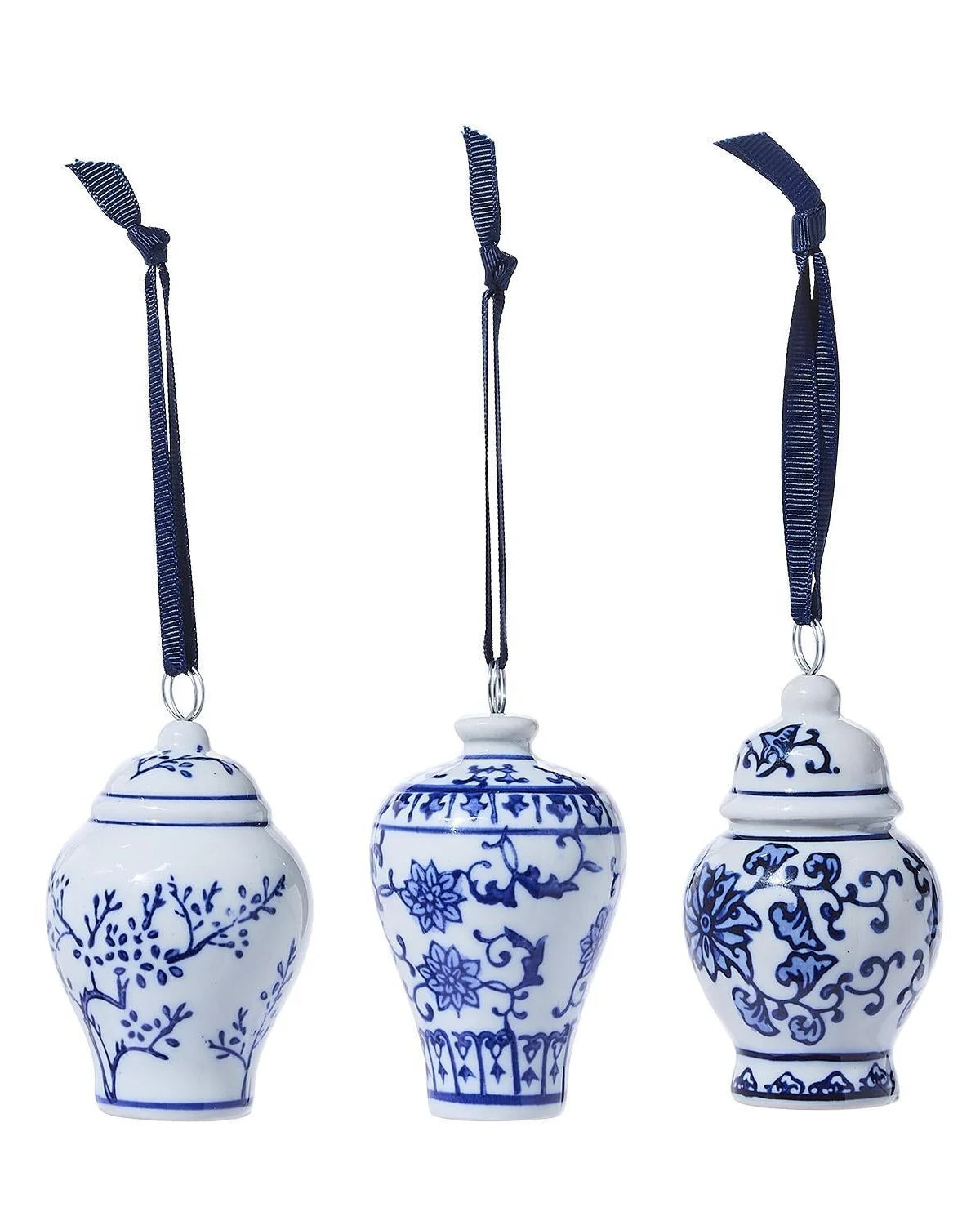 Blue and White Temple Jar Ornament