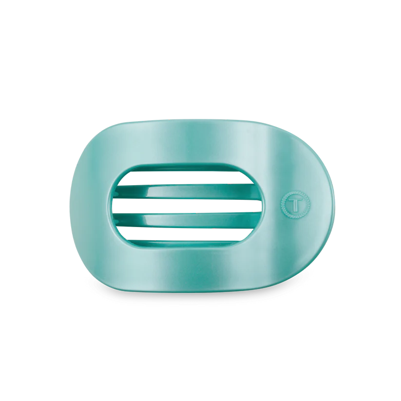 Totally Turquoise Round Flat Clip