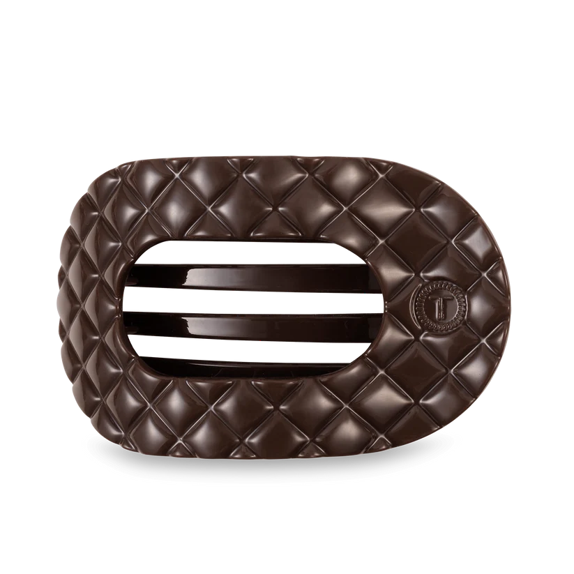 Truly Taupe Quilted Round Clip