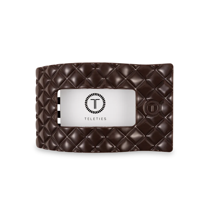 Truly Taupe Quilted Rectangle Clip