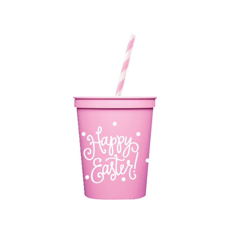 Happy Easter! | Kids Stadium Cups with Lids 