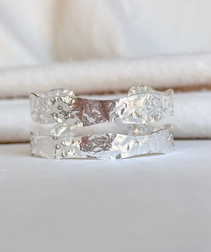 Double Plated Cuff - Silver