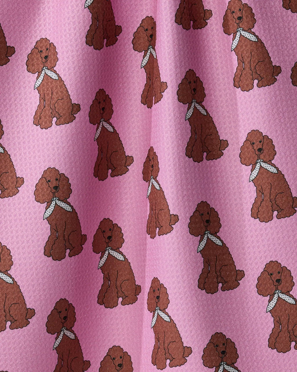 Poodle Parade Tea Towel