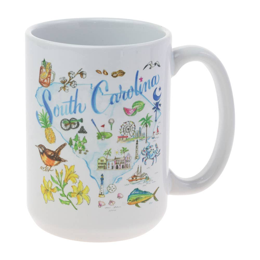 SC South Carolina State Collection Ceramic Mug Rosanne Beck