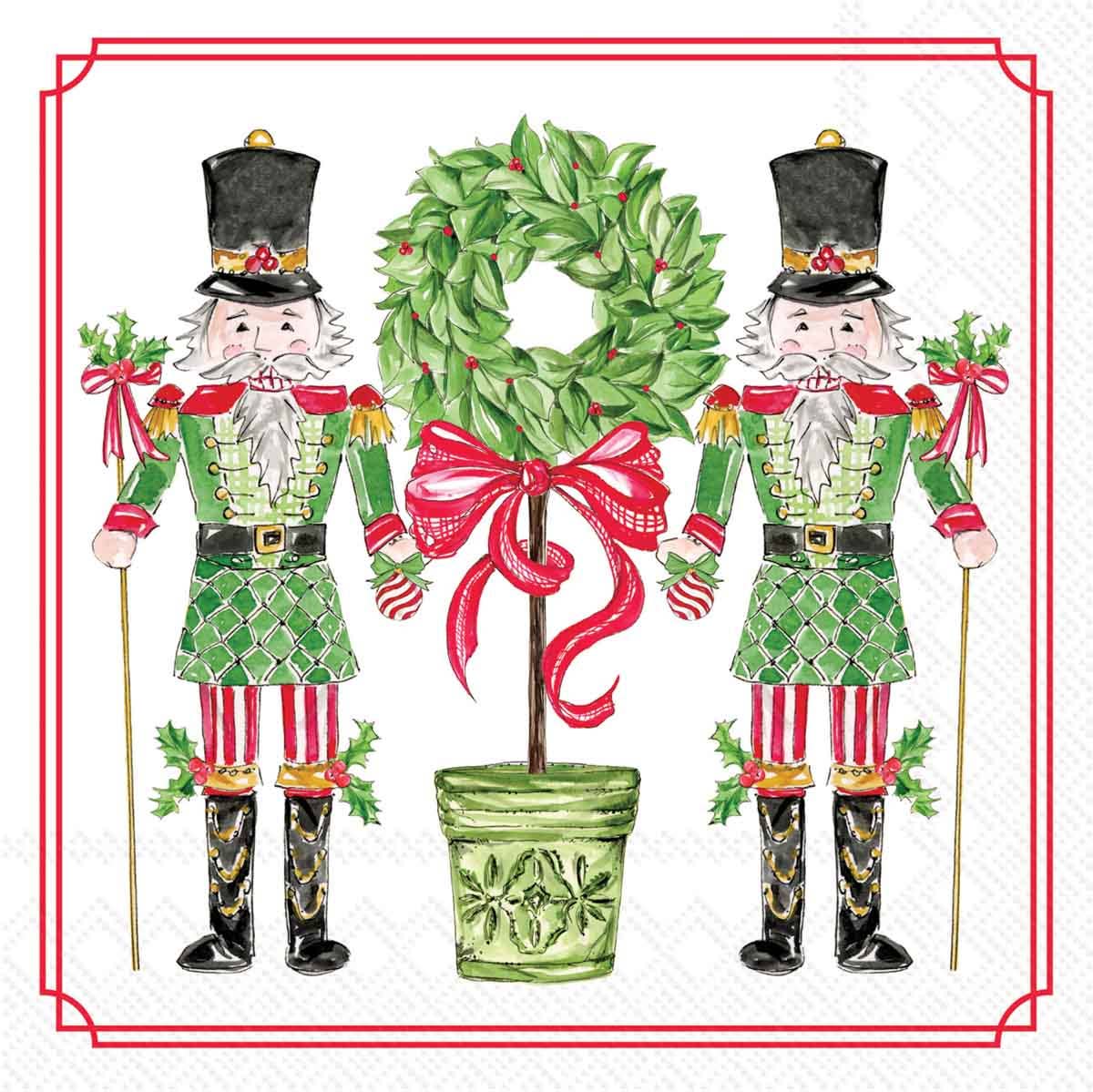 Paper Cocktail Napkins 20Ct Traditional Tidings Rosanne Beck