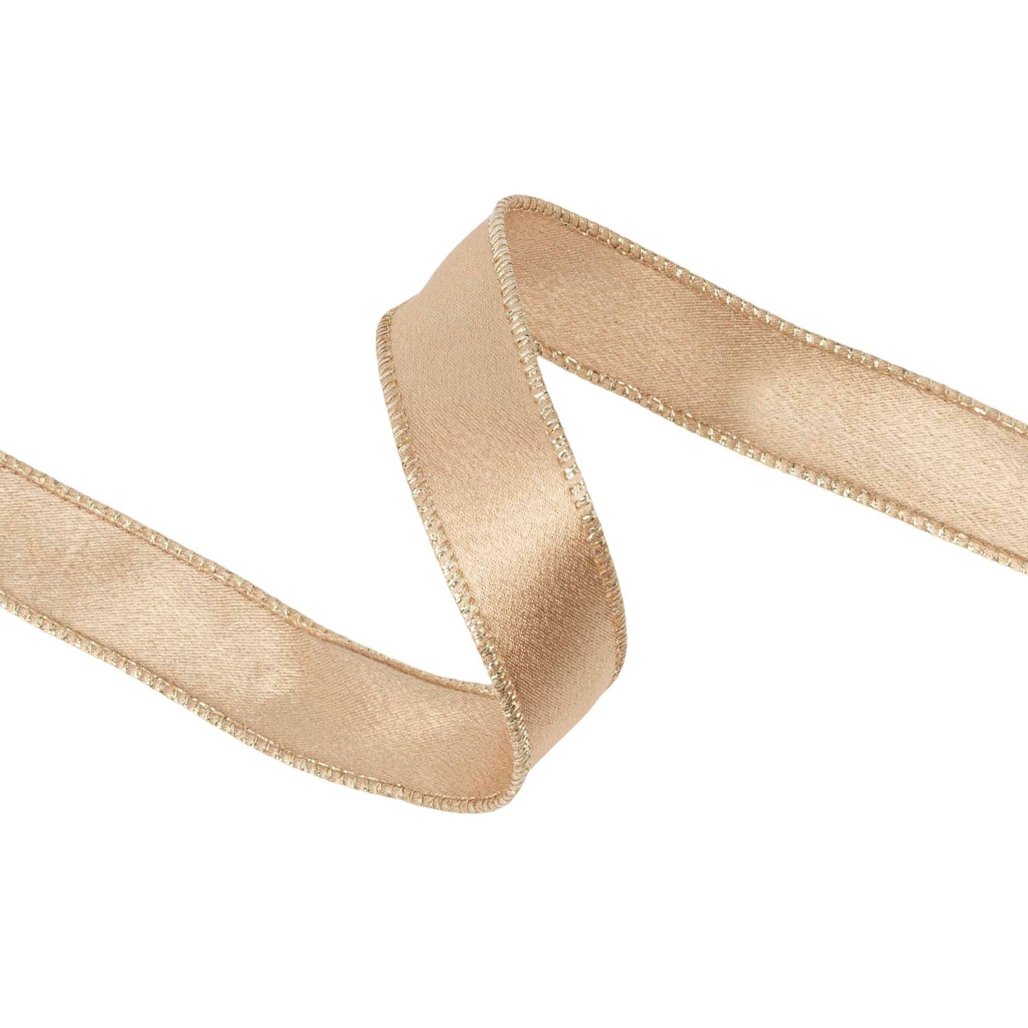 Gold Shimmer Satin Ribbon 10 Yard Roll