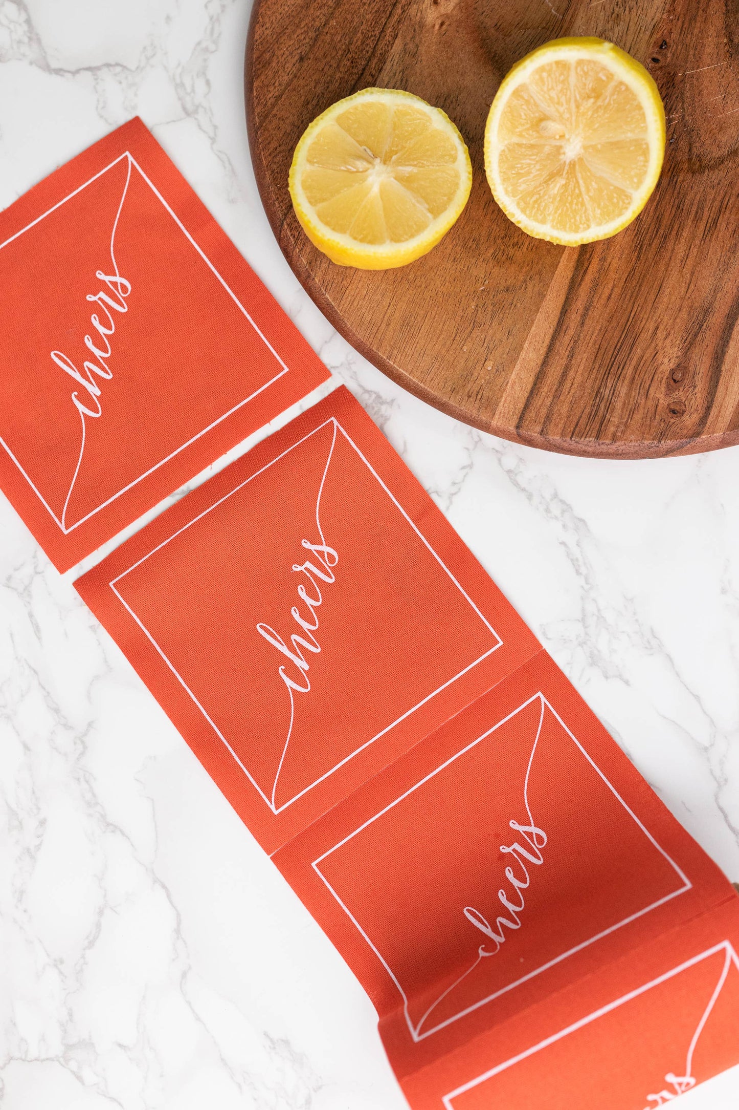 Late Sunset Cheers Luxury Disposable Cotton Napkins