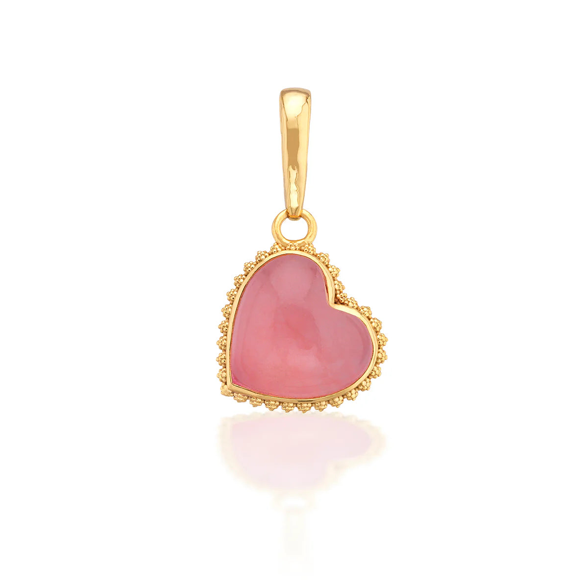 Love Gem Medium Pendant - Pink Jade Love