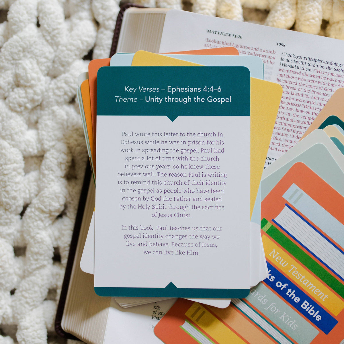 New Testament Books of the Bible Cards for Kids