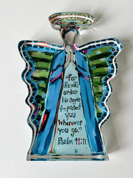 "To Protect You Angel" Acrylic Shelfie