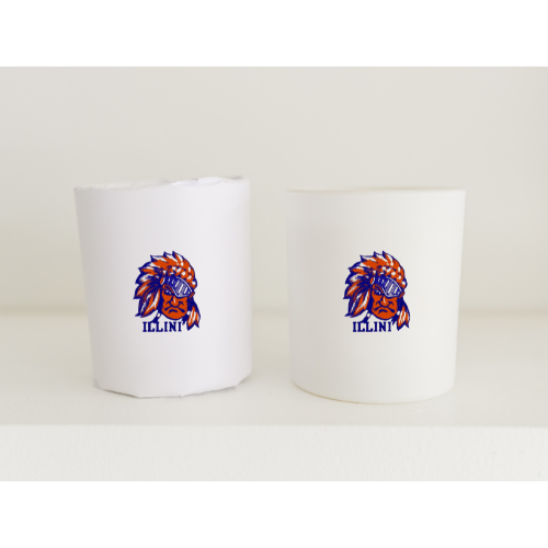 Collegiate Illustrated Glass 10 oz Soy Candle