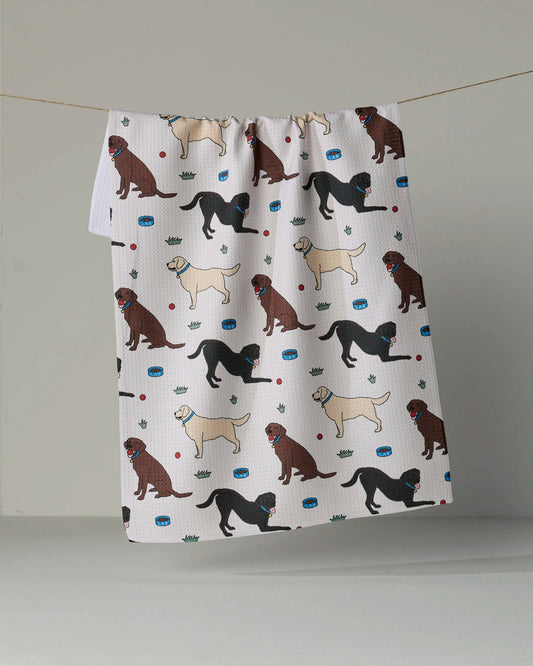 Lab Pals Tea Towel