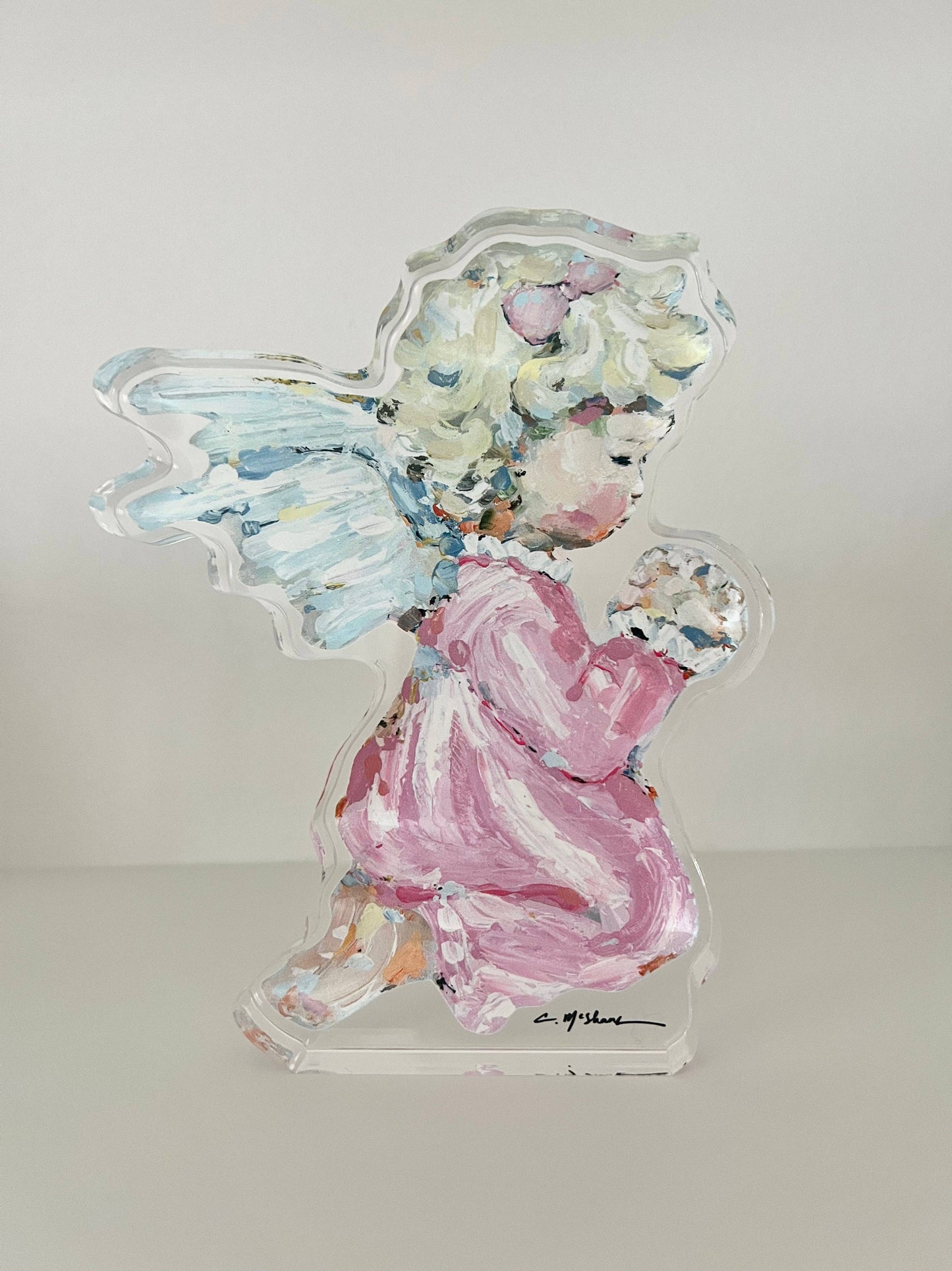 "Tiny Wings I" Acrylic Shelfie