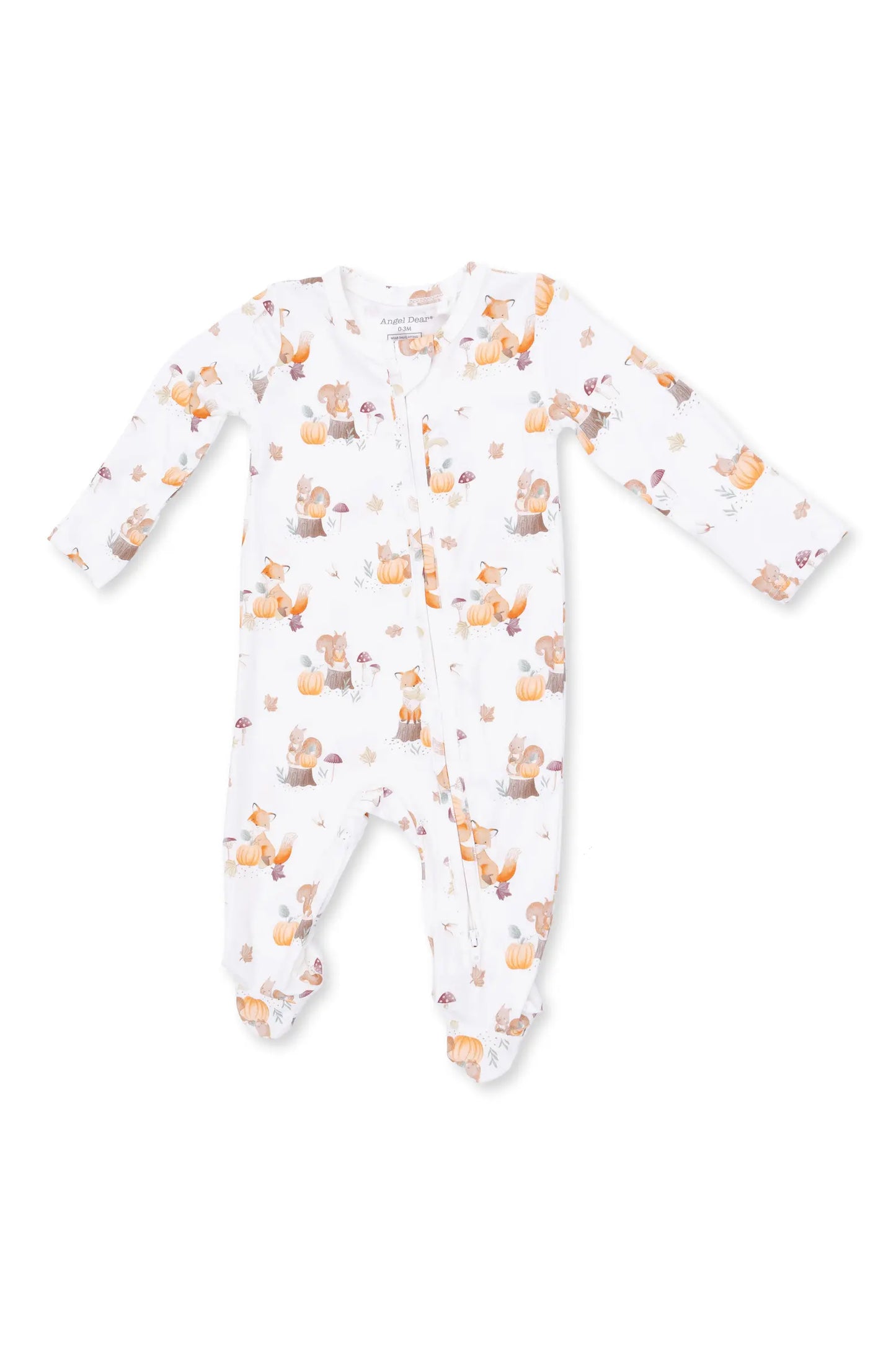 Woodland Animals Zipper Footie