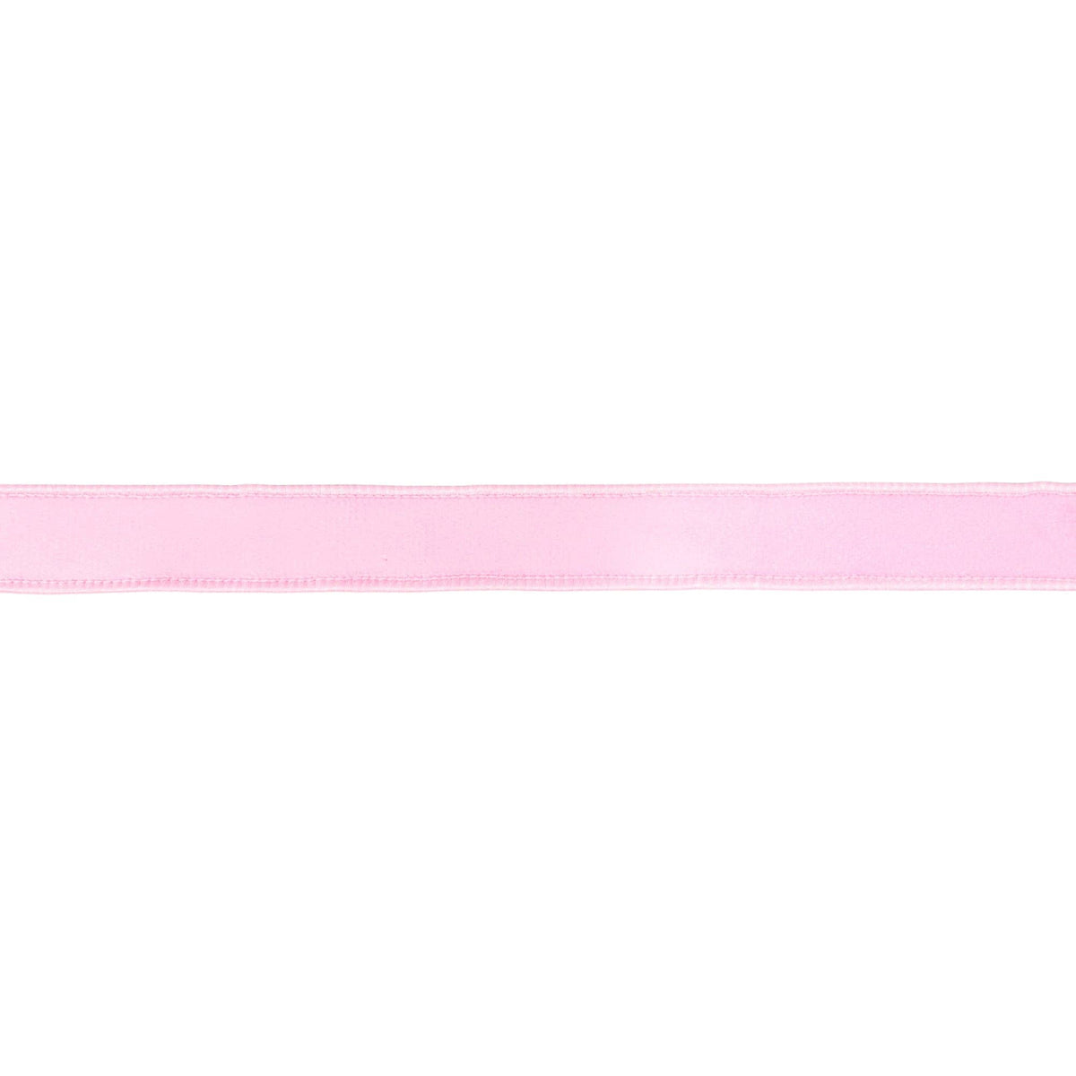 1" Reversible Classic Velvet Wired Ribbon | Light Pink/Light Pink | 10 Yard Roll