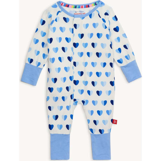 Blue XOXO Magnetic Coverall