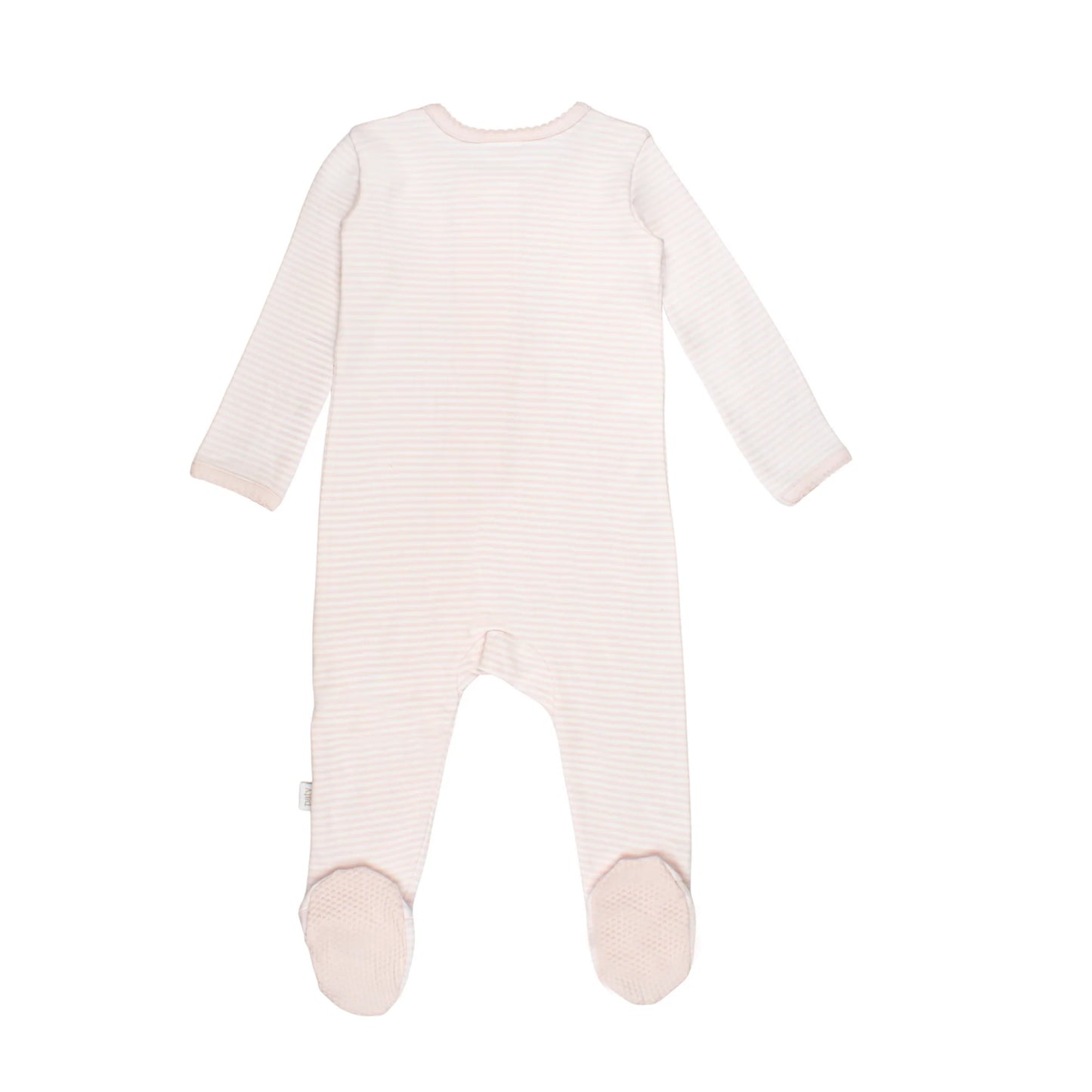 Striped Zipper Footie