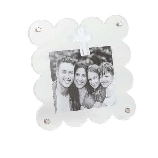 Clear Acrylic Cross Frame
