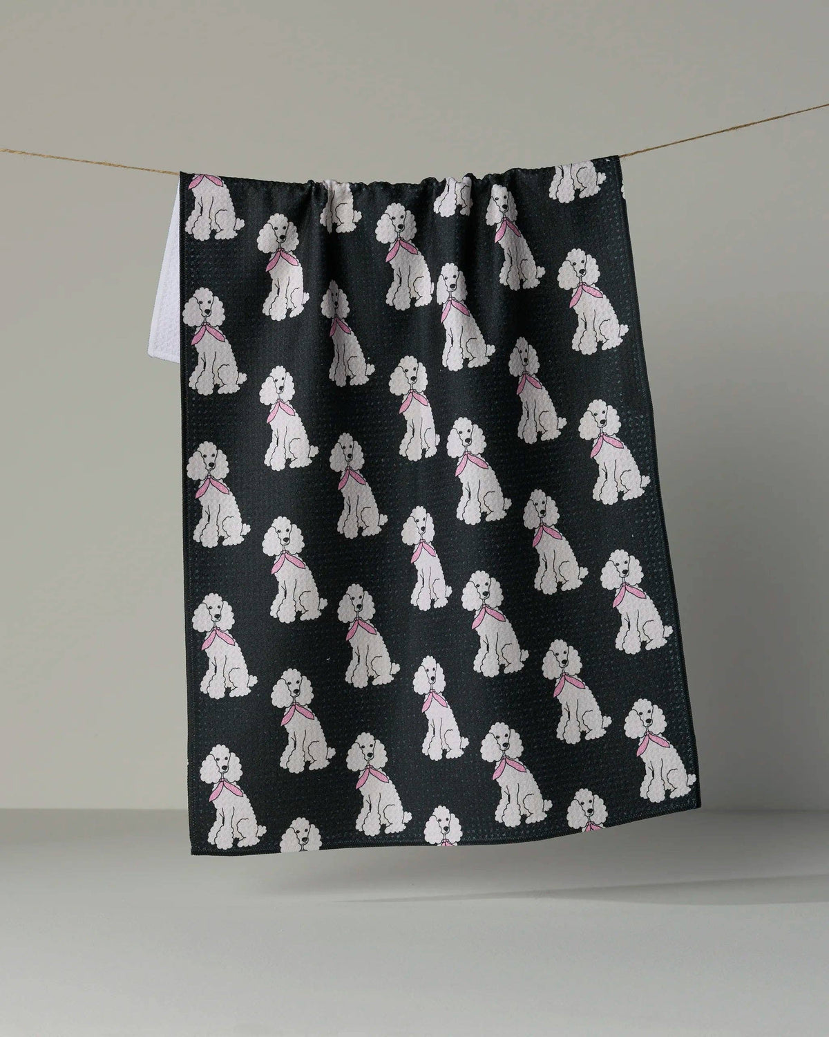 Poodle Parade Tea Towel