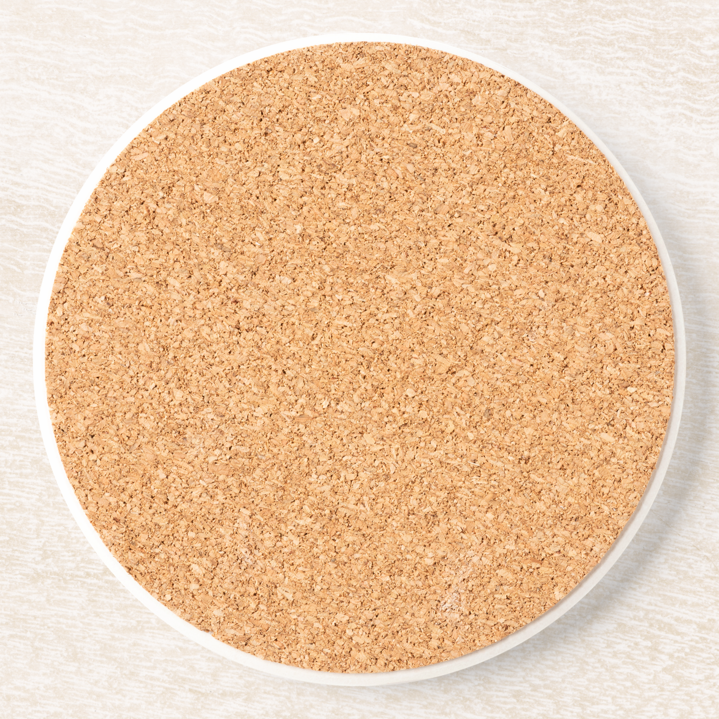 Pink Antique Rose Floral Cork Back Coaster Set of 2